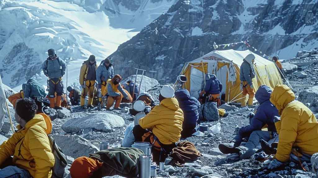 The Journey from K2 Camp 1 to Camp 2